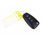 Žluté PLUS plastové visačky na klíče 250ks - 434030011
