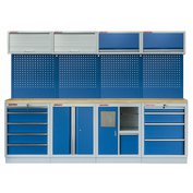Sestava PROFI BLUE dílenského nábytku 2720 x 495 x 2000 mm - MTGS1301BB