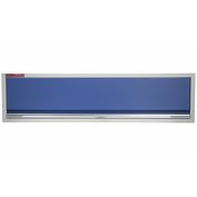 Celokovová závěsná skříňka PROFI BLUE s výklopnými dvířky 1360x281x350 mm - MWGB1326W