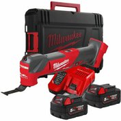 Bezuhlíkové aku multifunkční nářadí - oscilační bruska Milwaukee M18 FMT-502X - 2x aku 18V/5.0Ah, 20.000ot./min, 1.9kg, kufr (4933478492)